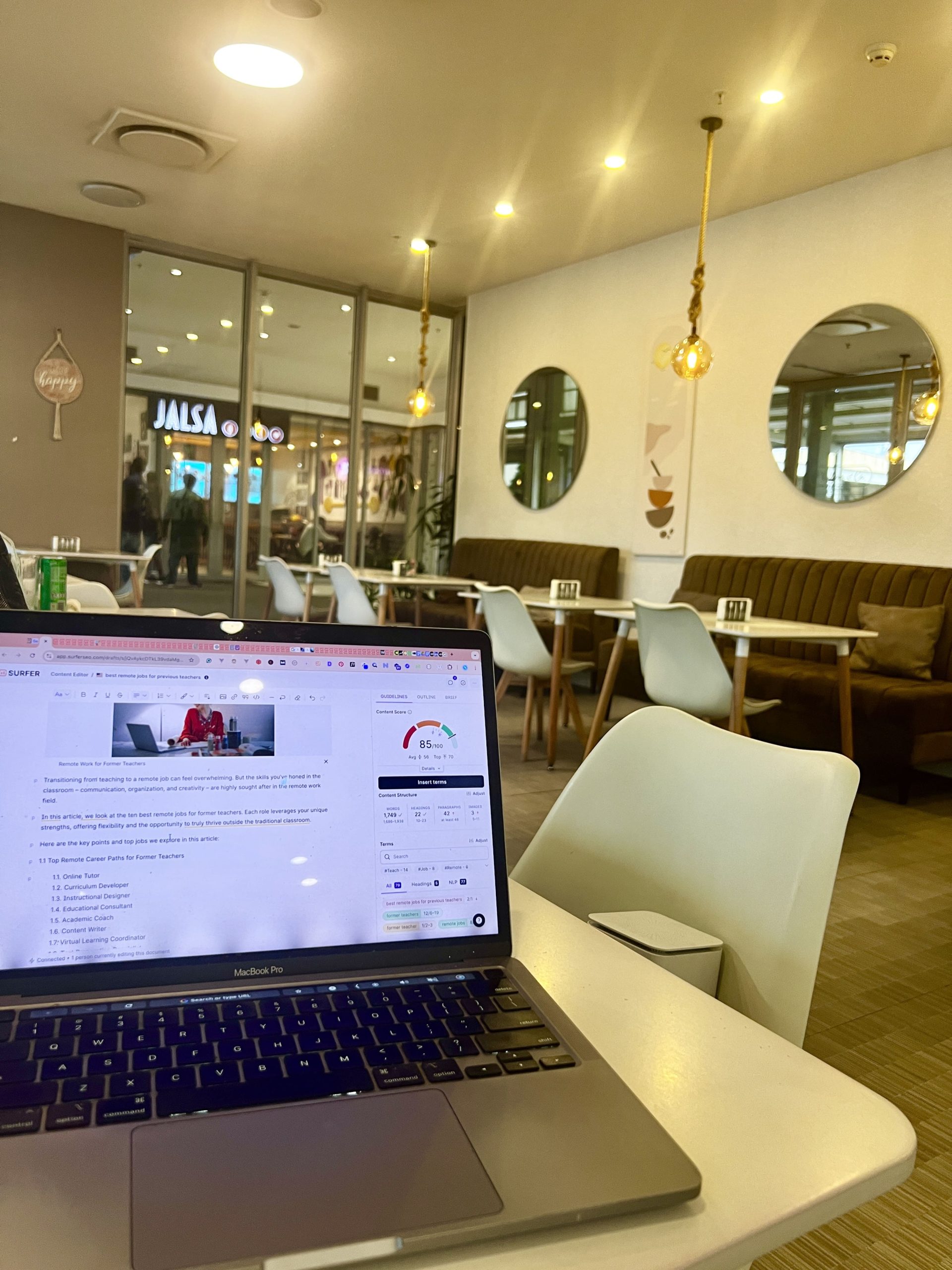 Stanley Udegbunam's workstation, set up to run SEO across 28 language sites